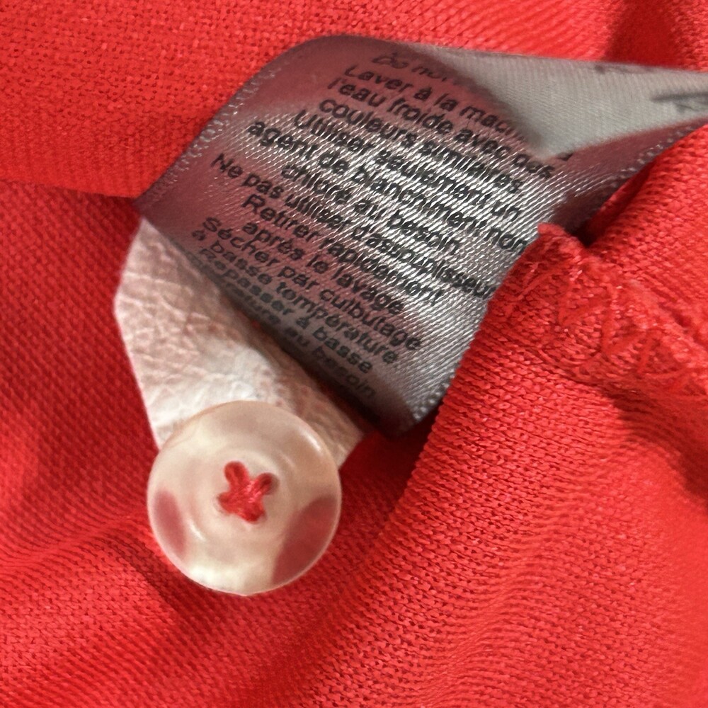 Champion Polo Shirt Mens Size XL-TG Red Duo Dry Short Sleeve Collar Button Golf - Picture 6 of 11